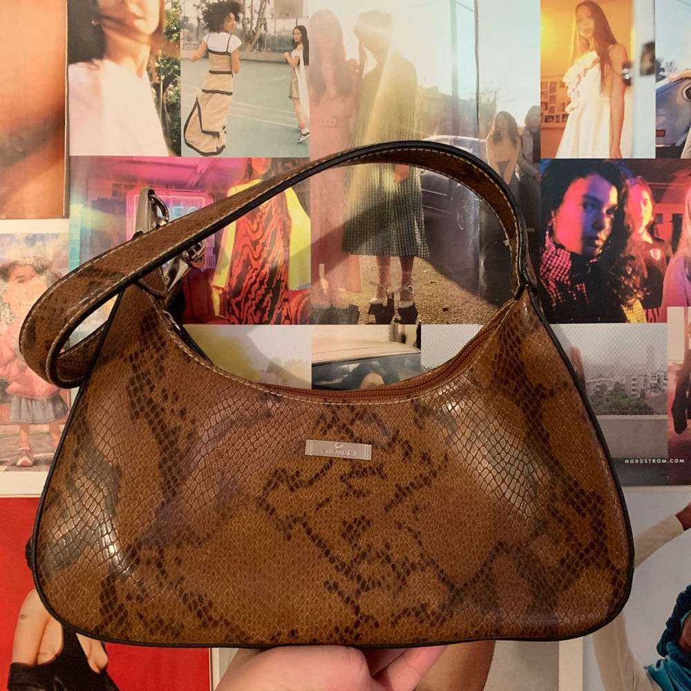 Minicci Faux Snake Skin Purse